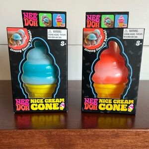 Needoh Nice Cream Cone Set - Blue and Orange
